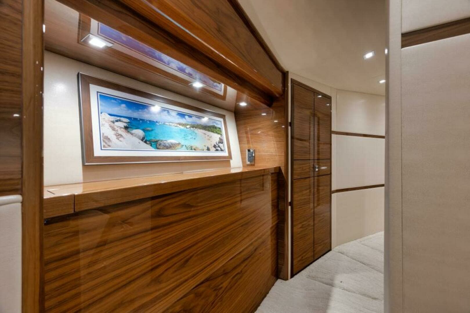 2024 Viking 68 Convertible- GYS TRADE- Companionway