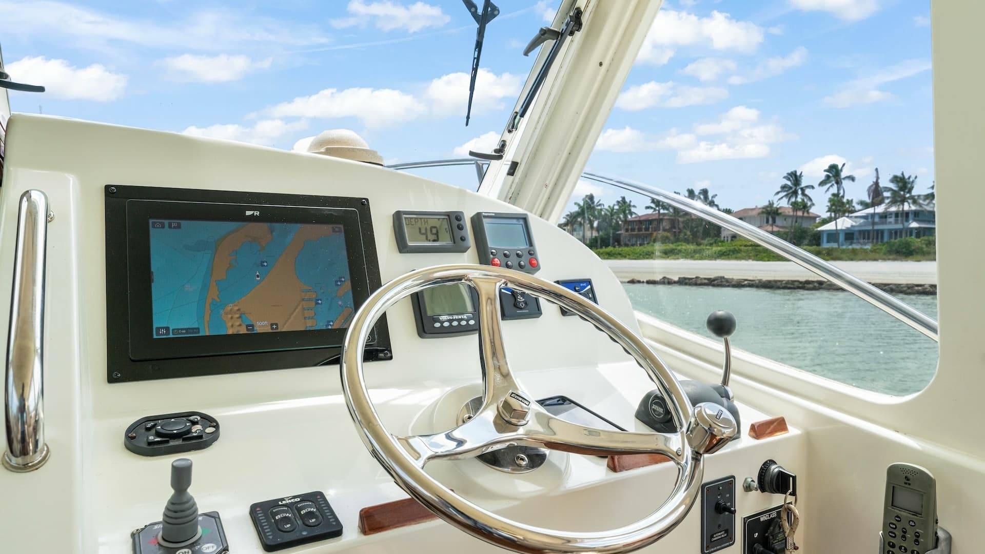 Helm Station with Navigation Display