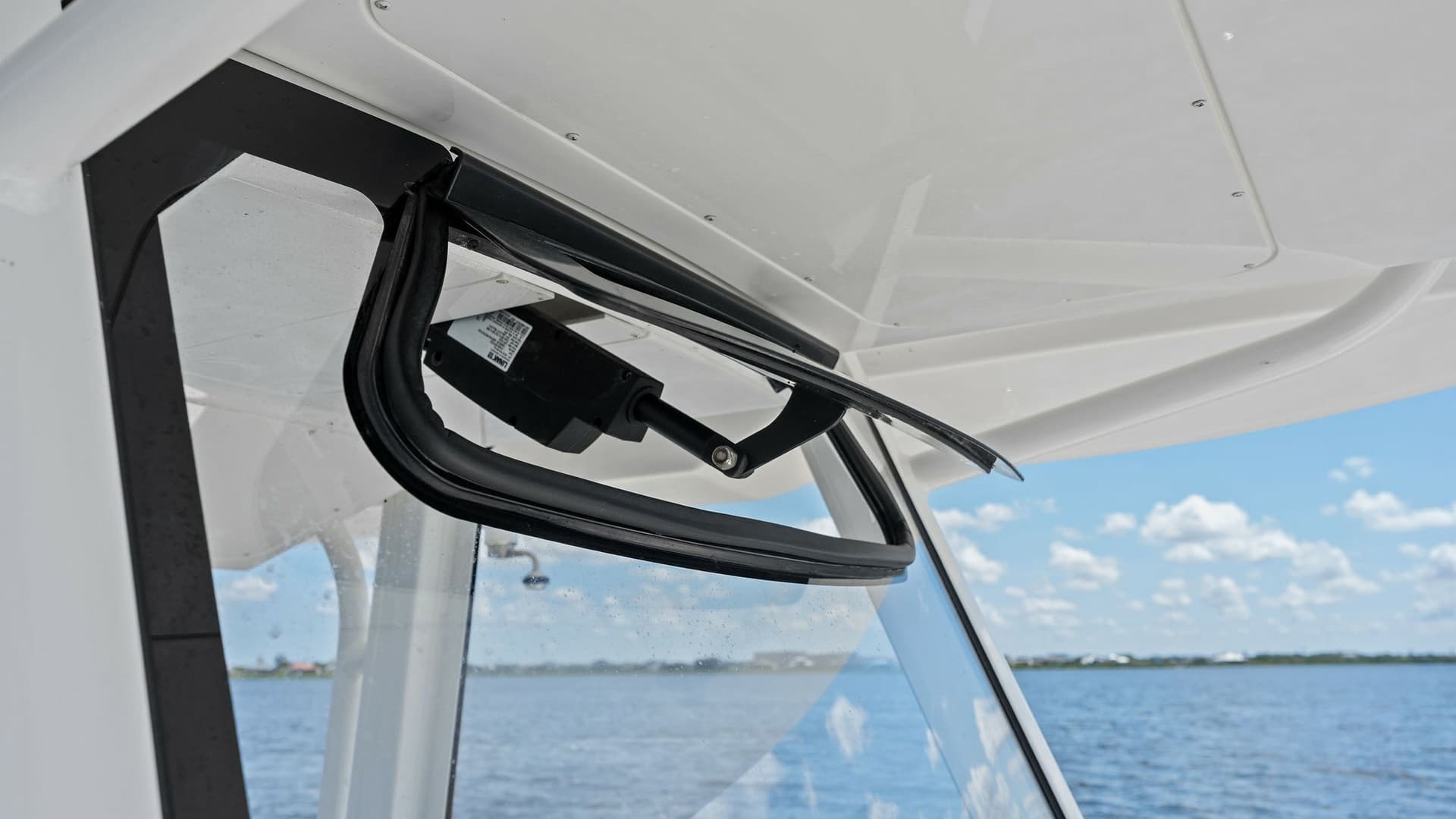 Windshield with Wiper System