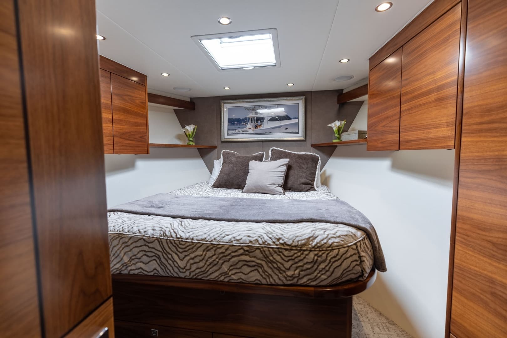 2023 Viking 72 Convertible- TEAM SUPREME- Forward Stateroom