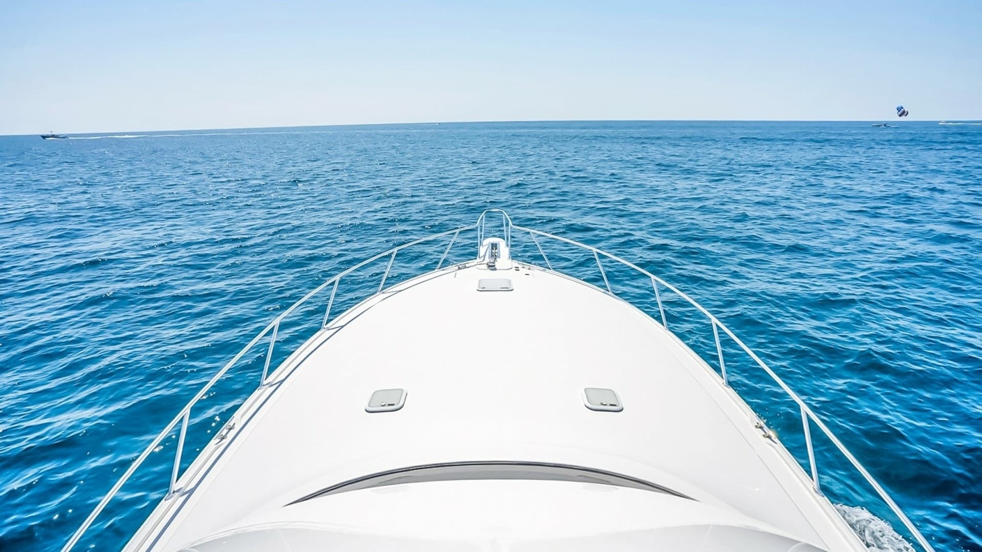 Bow View Over Open Water