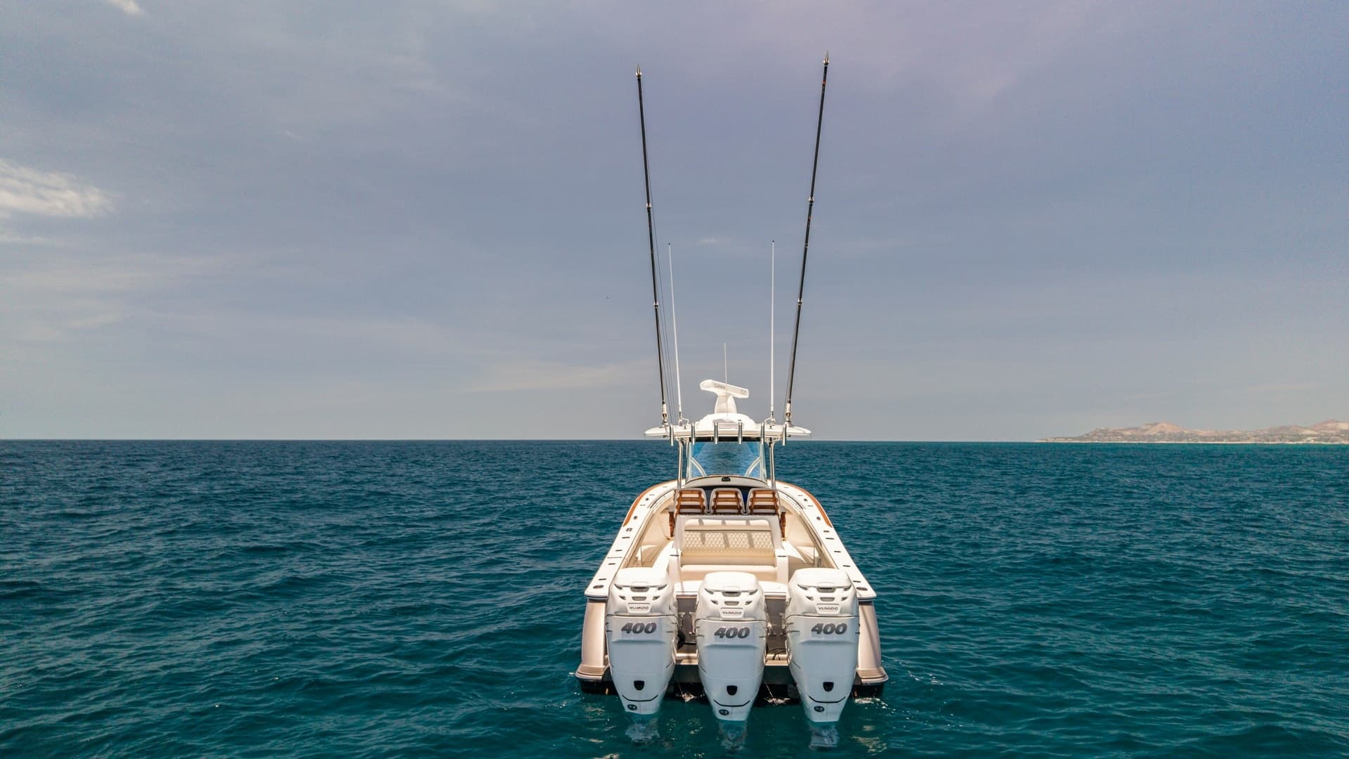 Aft View with Triple Outboards