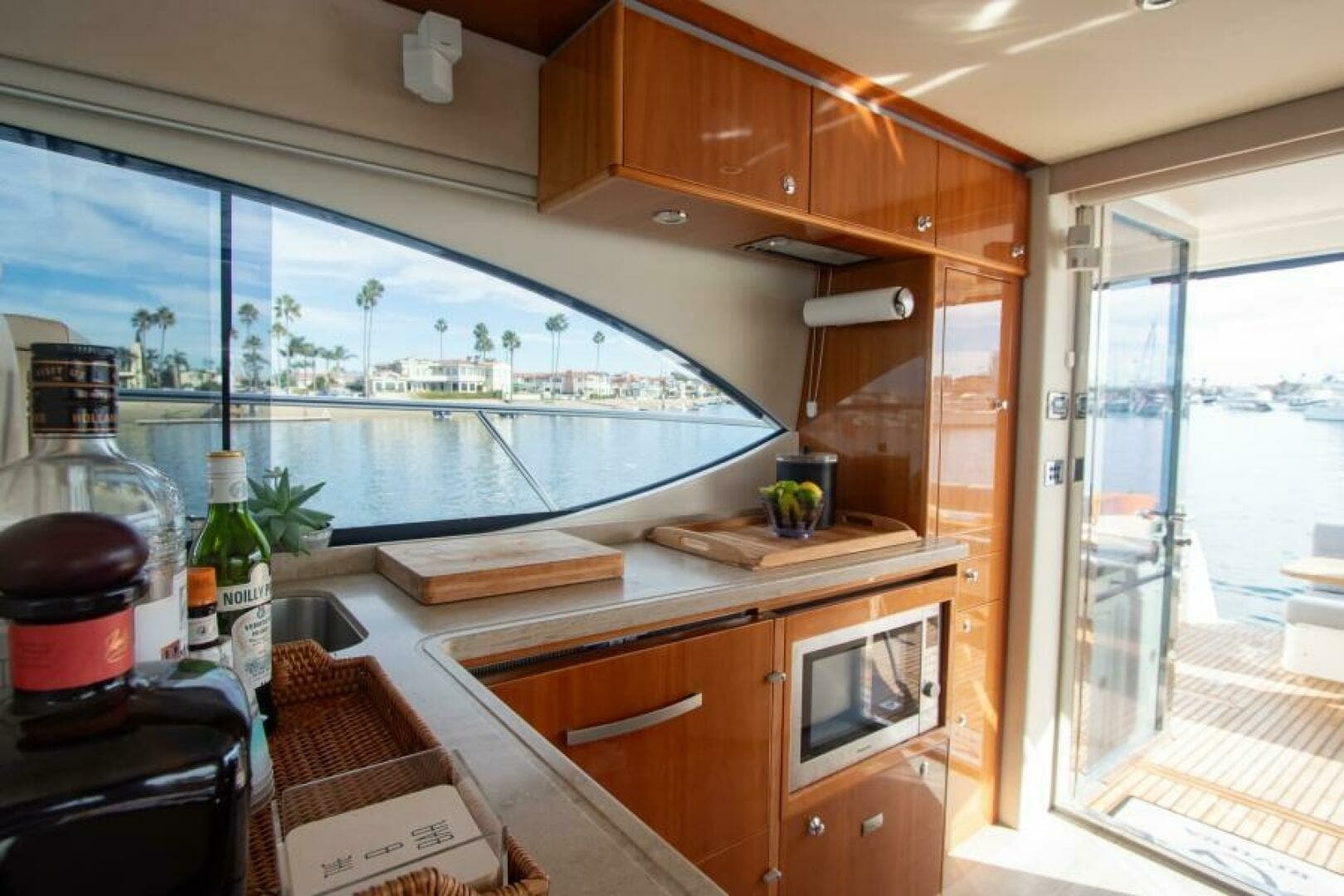 2012 Riviera 50 Sport Yacht - "CONTESSA": Galley with Scenic View