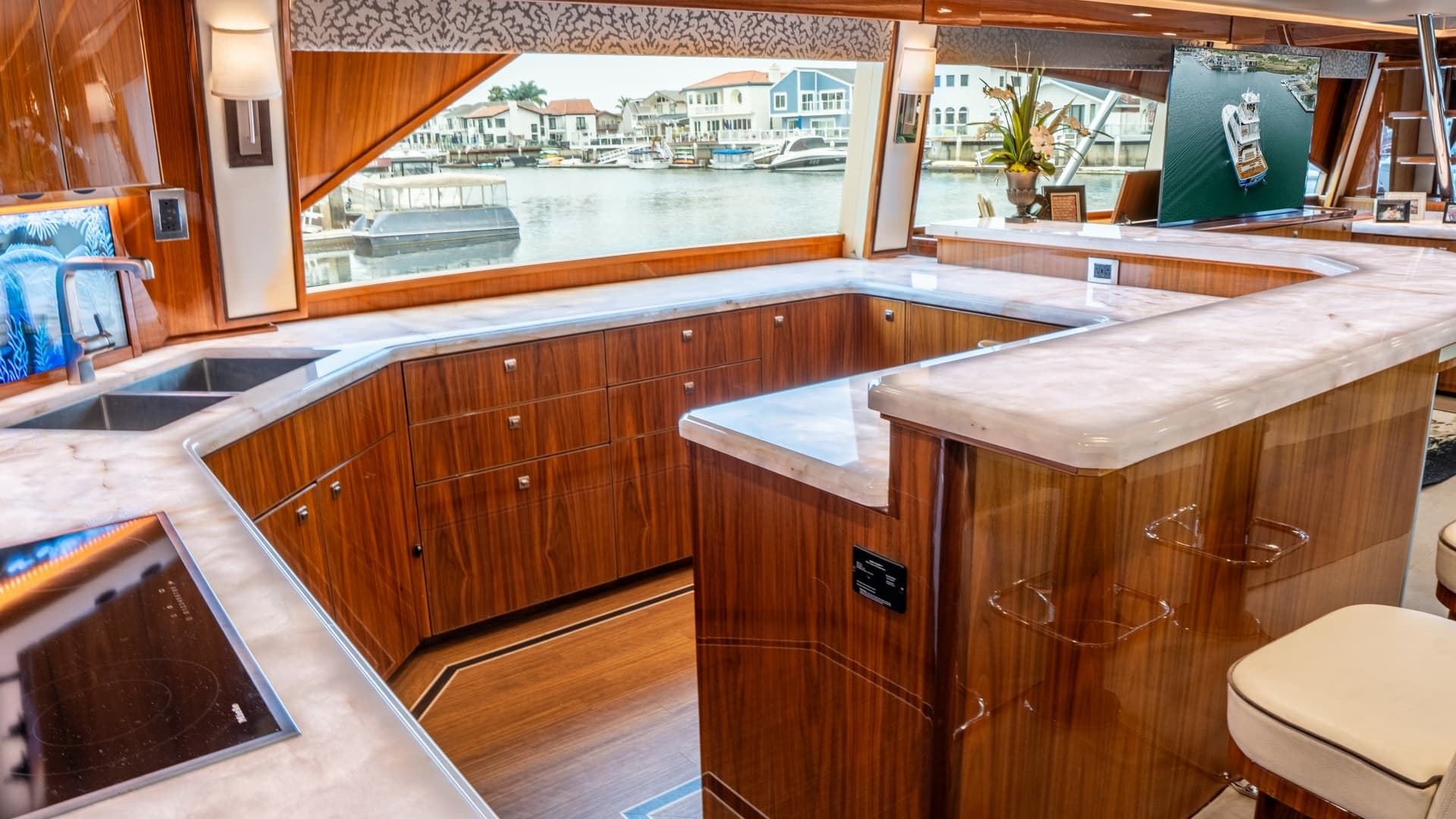 Galley with Panoramic Views