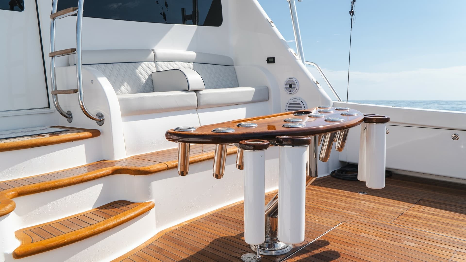 Teak Cockpit with Fishing Station