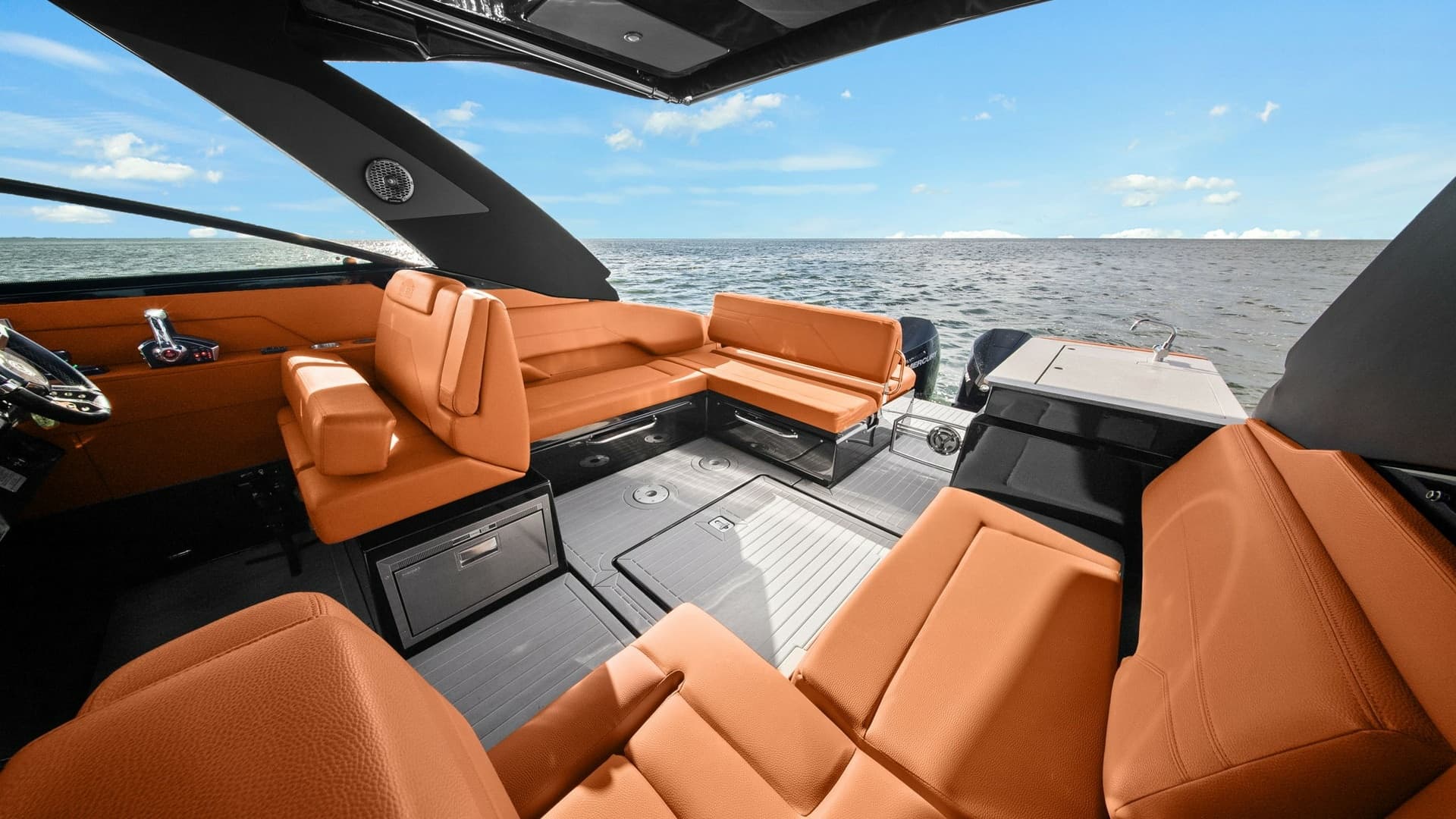 Spacious Cockpit Lounge Area
