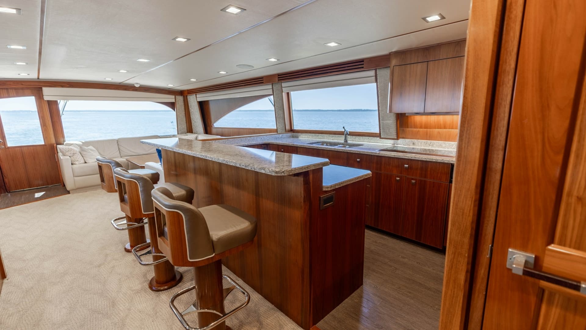 Spacious Interior Salon and Galley