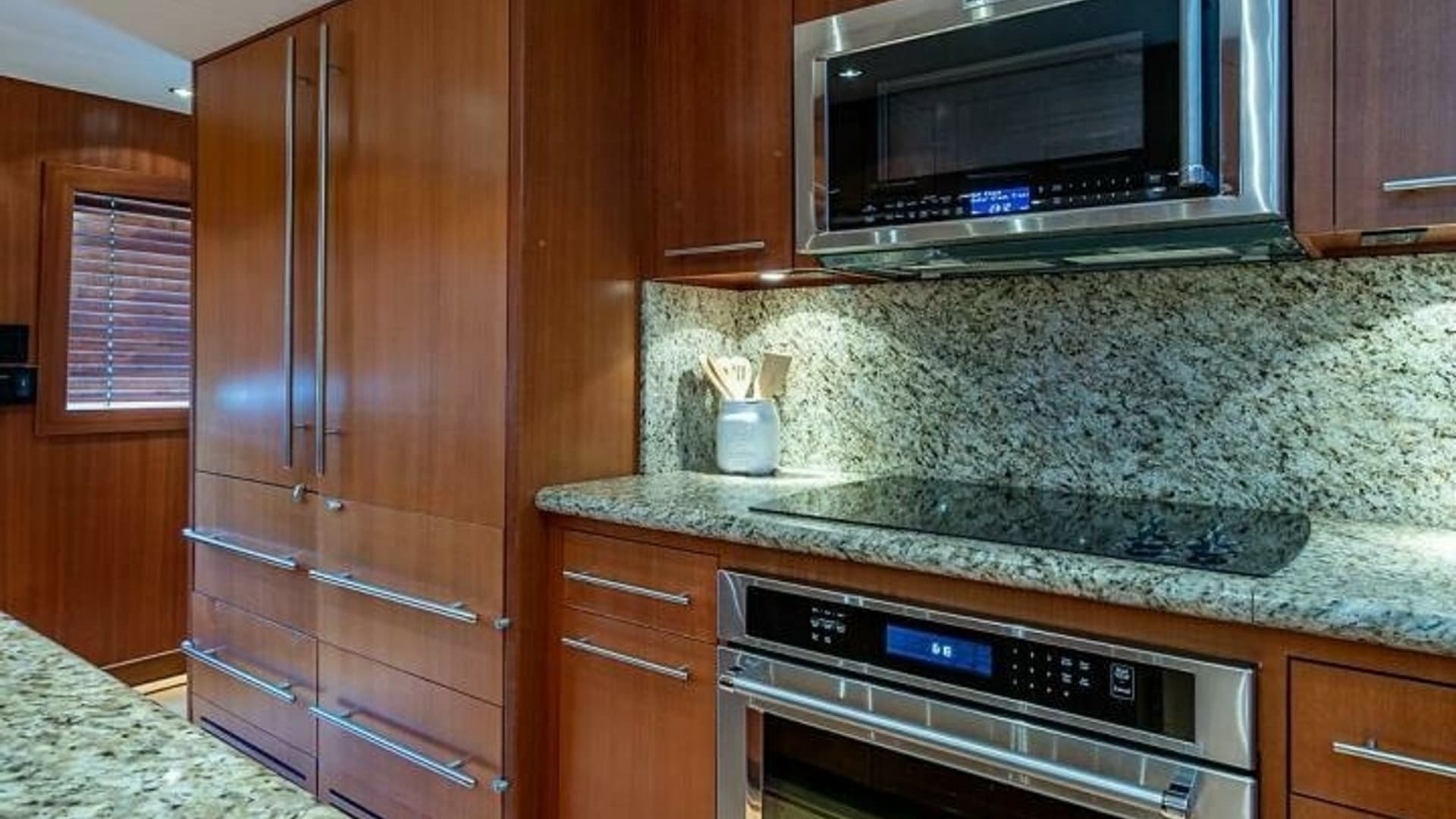Galley Kitchen with Modern Appliances