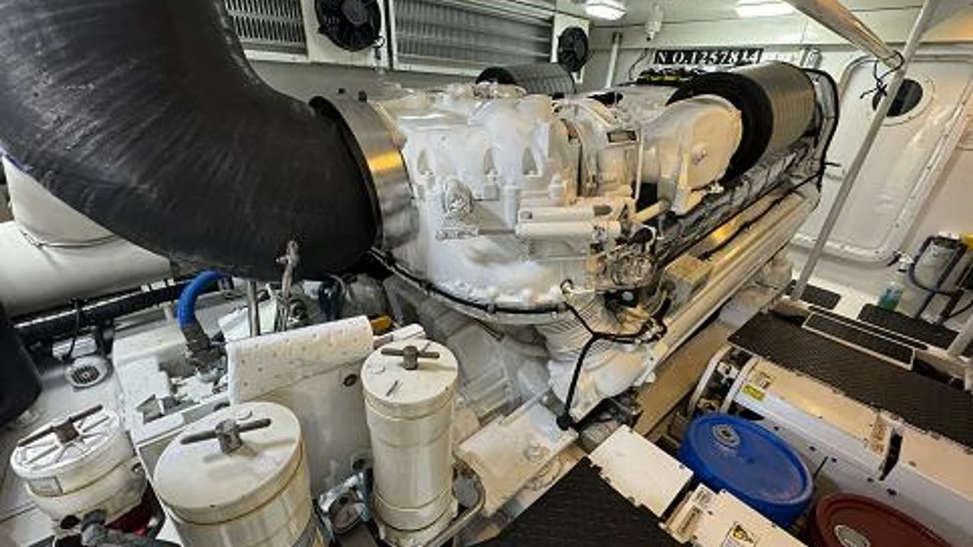 2007 74 Viking 74 Enclosed Bridge Never Settle - Port Engine