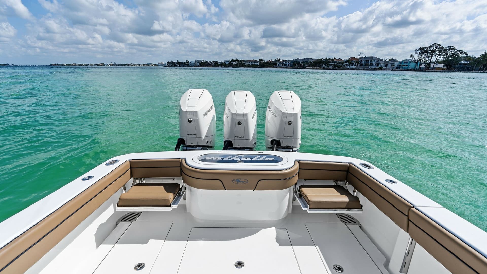 Aft Deck with Triple Outboards