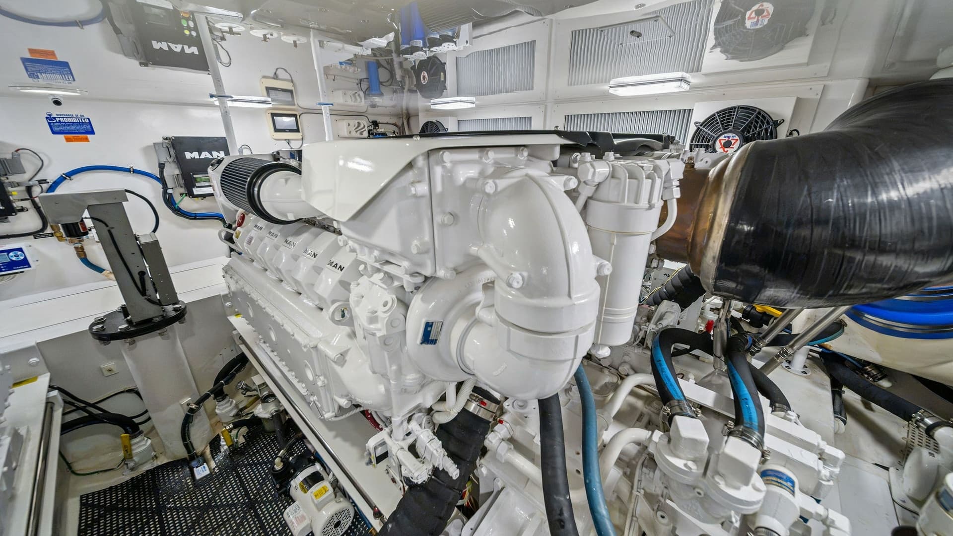 Engine Room with MAN Engines