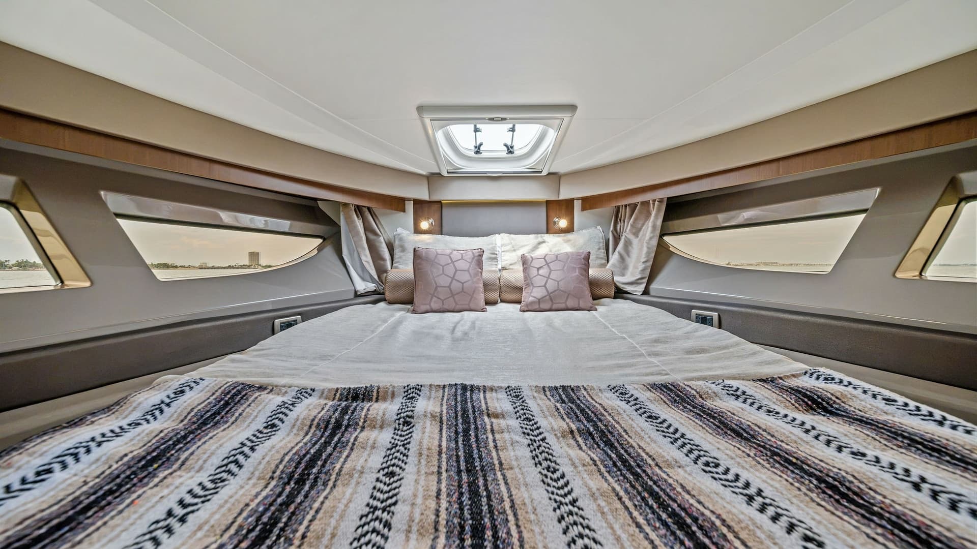 Forward Stateroom with Skylight