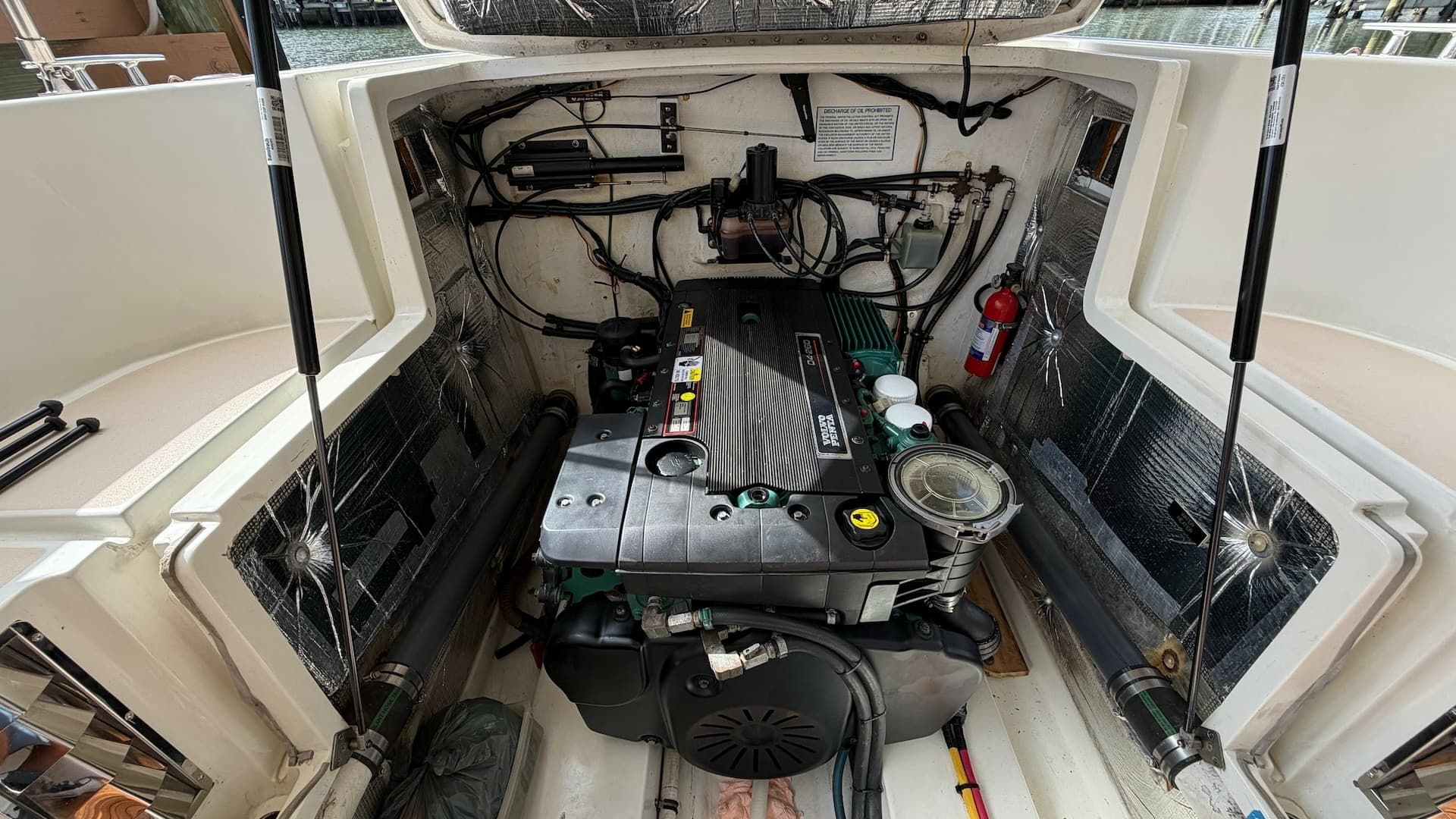 Engine Compartment with Volvo Penta Engine