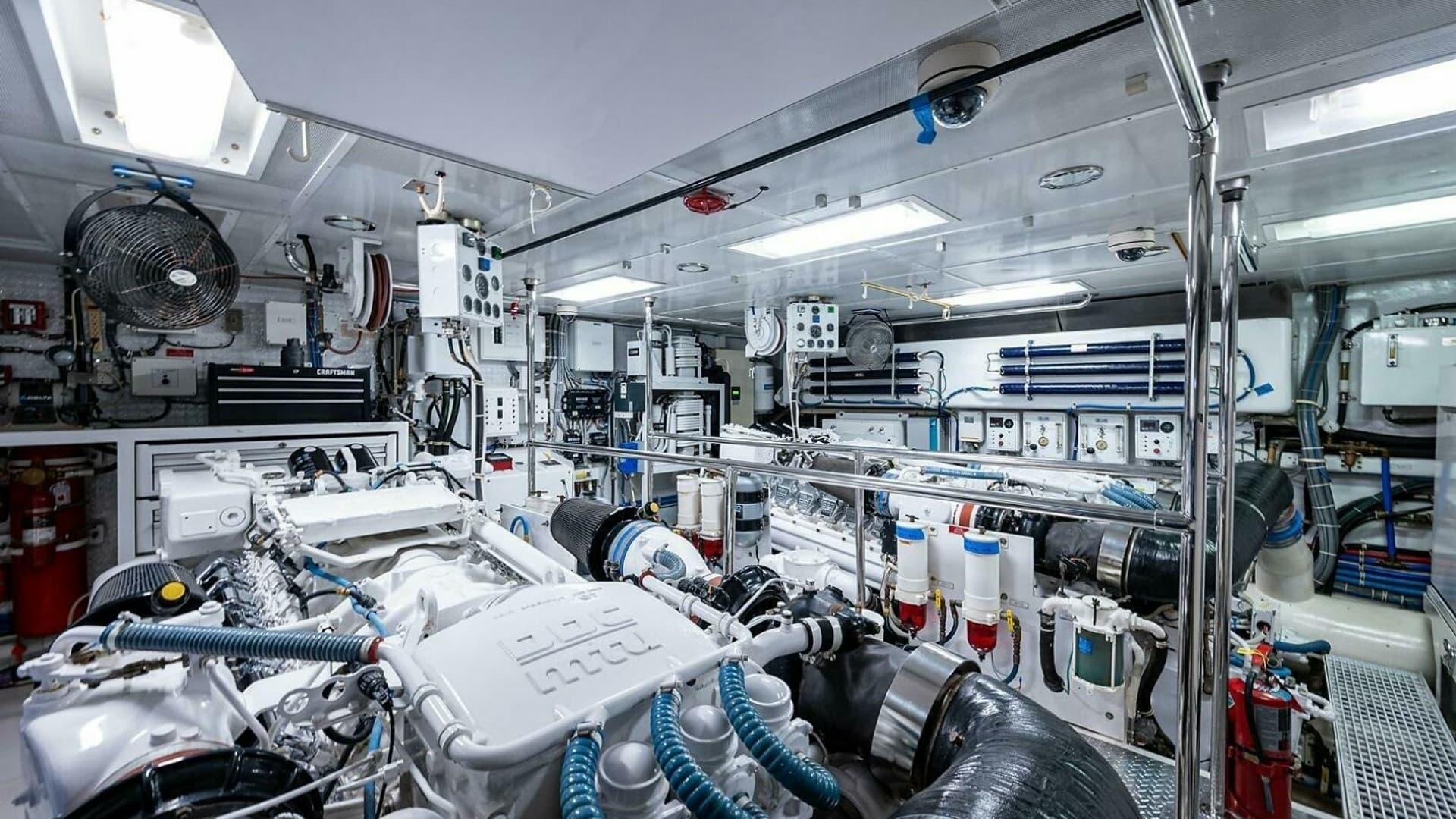 Engine Room with Twin Engines