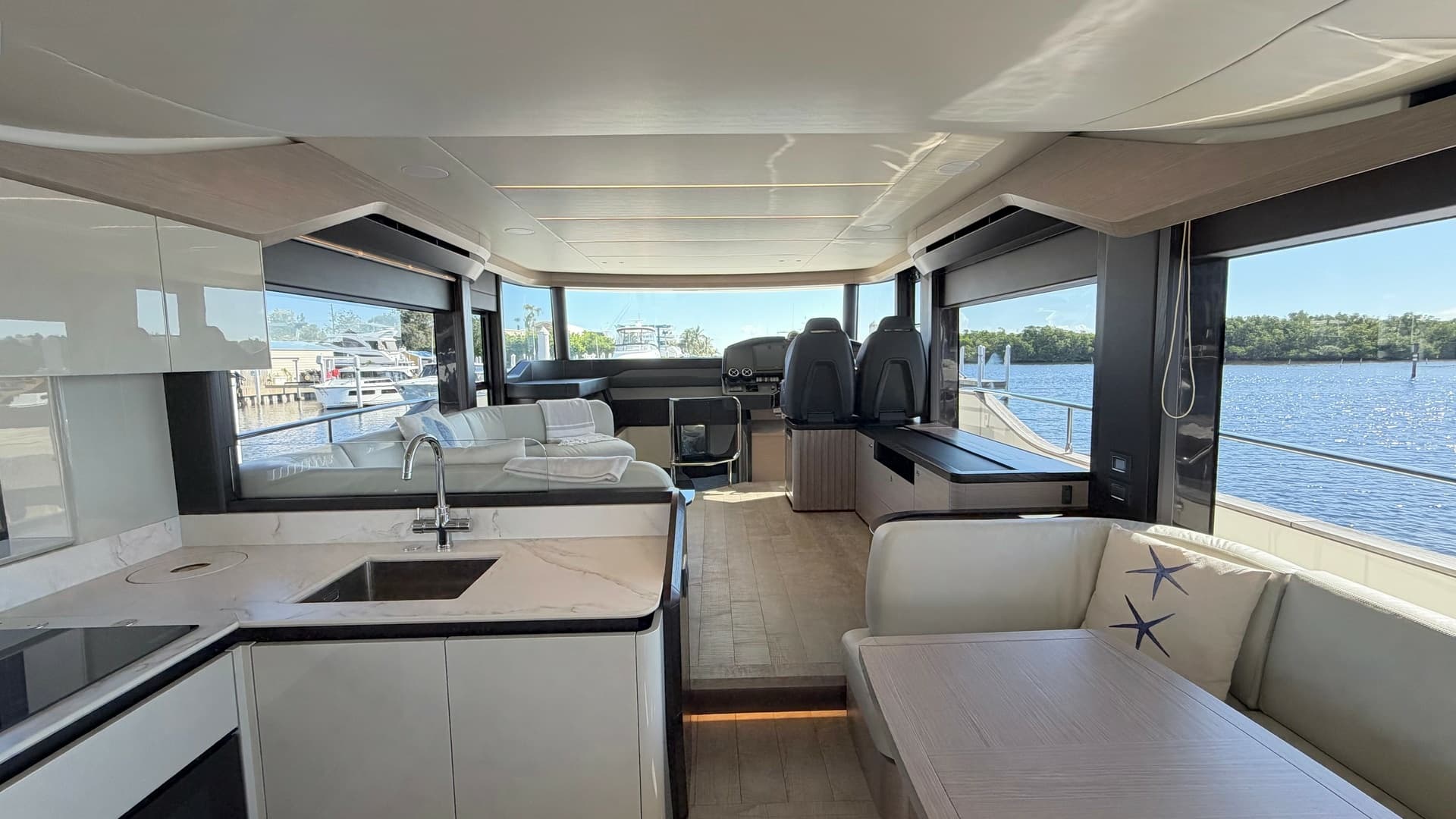 Spacious Interior Salon with Galley