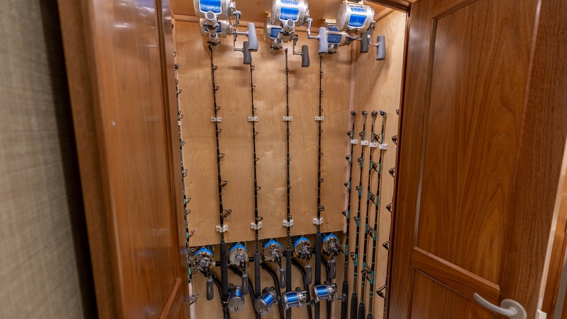Custom Fishing Rod Storage Cabinet