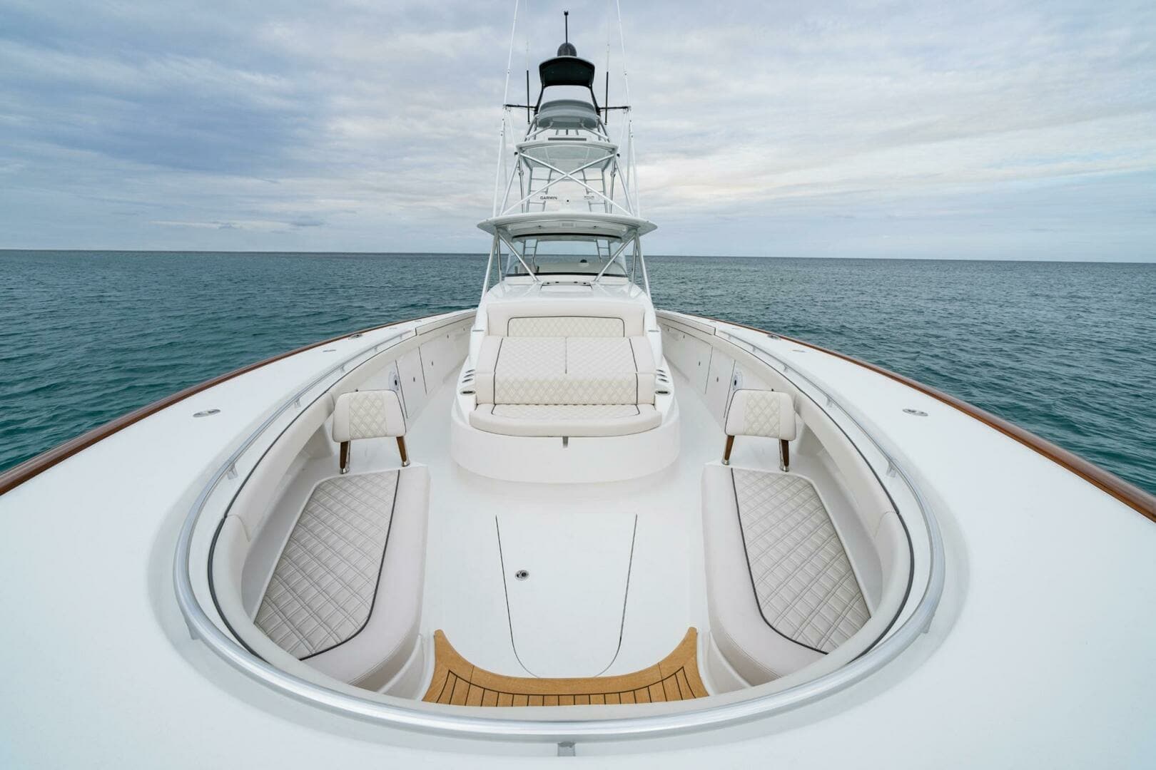  2024 Valhalla Boatworks V-55 "MAVERICK" - Expansive Bow Lounge with Plush Diamond-Stitched Seating & Panoramic Ocean Views